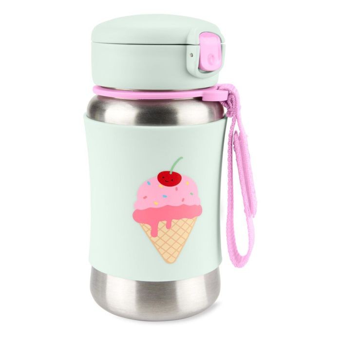 Skip Hop Nehrđajuća Termosica sa slamkom 12M+ Sladoled, Zelena