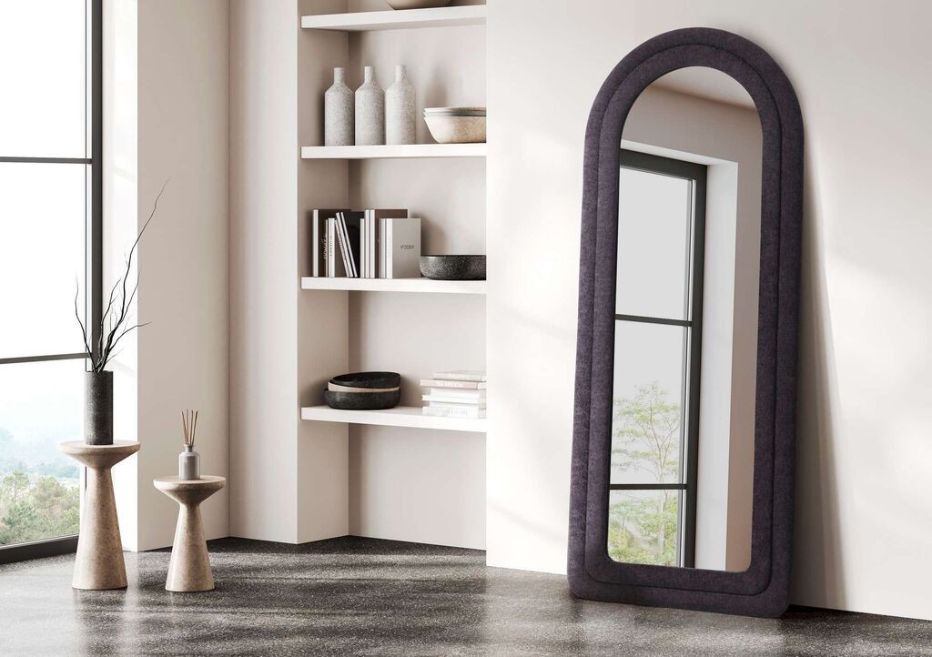 Podno ogledalo Hanah Home Doga, 65 cm x 170 cm, crno