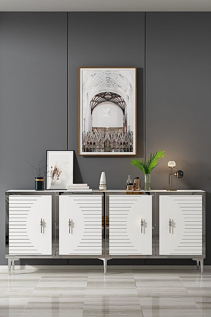 Hanah Kućna Konzola Tuna 180, 180x75x32 cm, Bijela