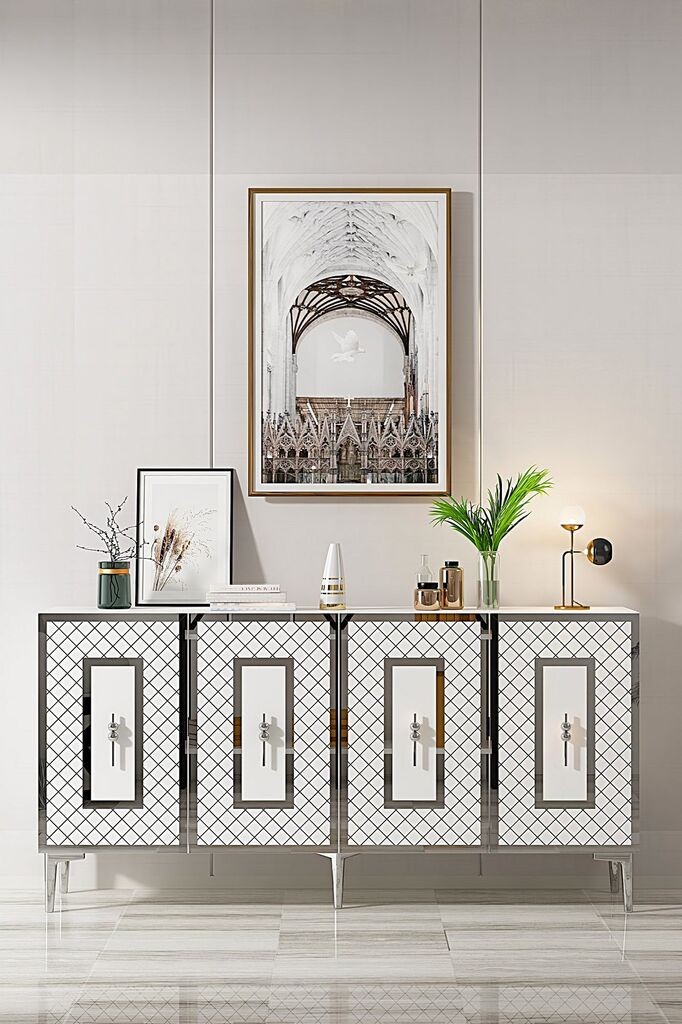 Hannah Kućna Konzola Puma 150, 150x75x32 cm, Bijela