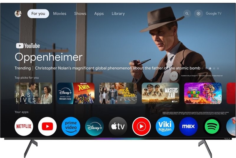 Tesla Televizor O55S949GUS, 55", Smart, OLED, 4K UHD, Google TV, Crni