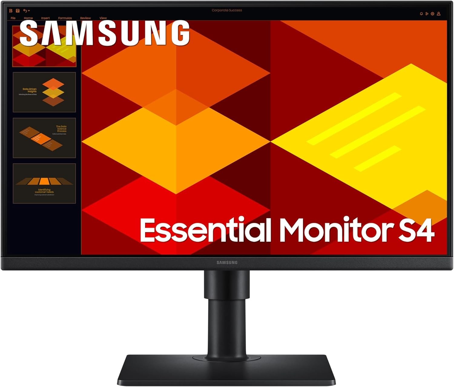 Samsung monitor LS24D400GAUXEN 24"/IPS/1920x1080/100Hz/5ms/HDMIx2,DP,USB/Pivot,visina/crni LS24D400GAUXEN