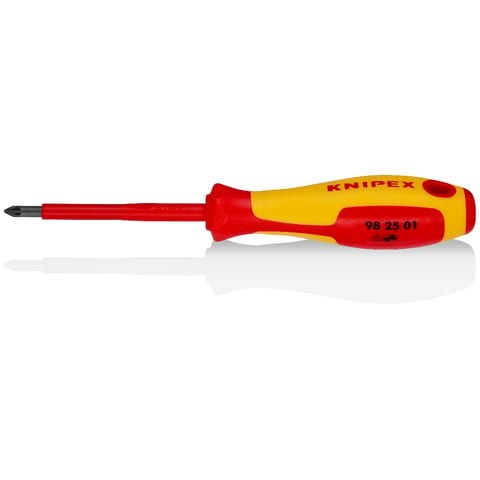 KNIPEX 98 25 01 Odvijač za križne vijke PZ1 1000V pozidriv , Crveni