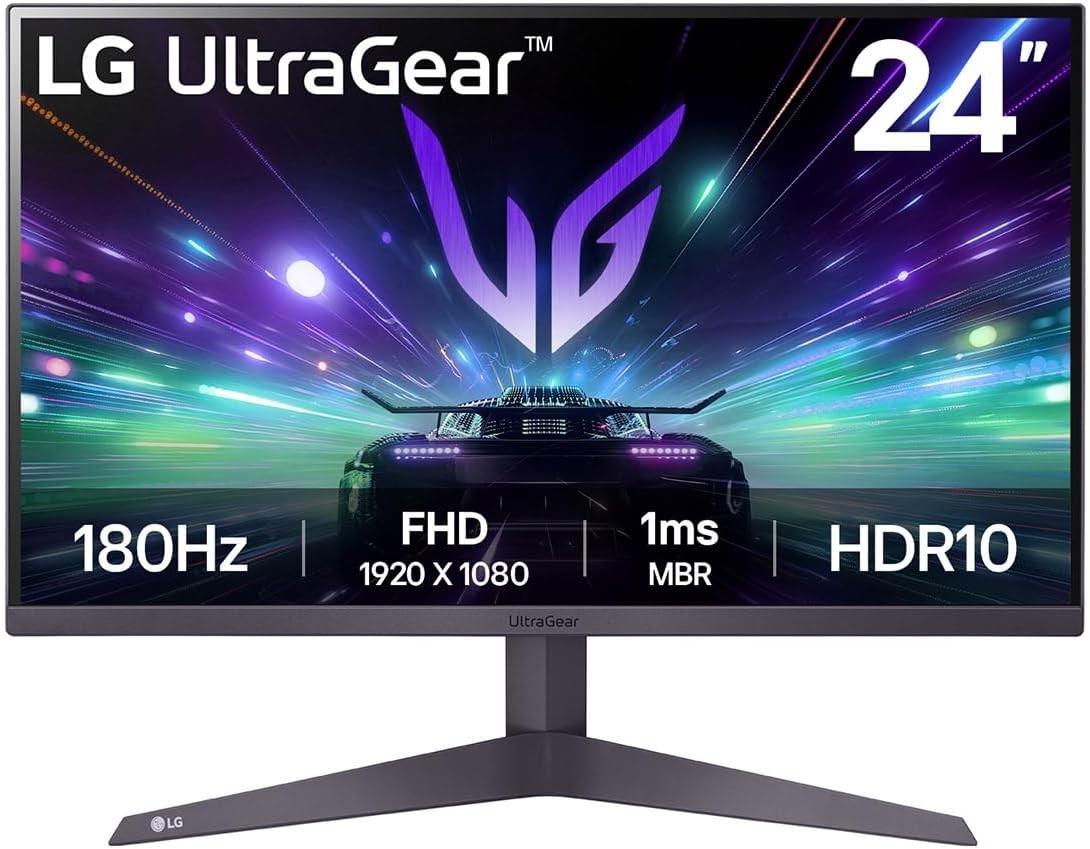 LG gaming monitor UltraGear 24GS50F-B 24"/VA/1920x1080/180Hz/1ms MBR/HDMIx2,DP/Freesync/VESA/crni 24GS50F-B.AEUQ