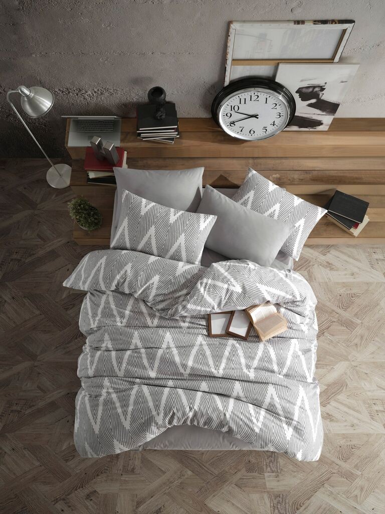 L'essentiel Maison set posteljine Olivia, 200x220 cm, siva