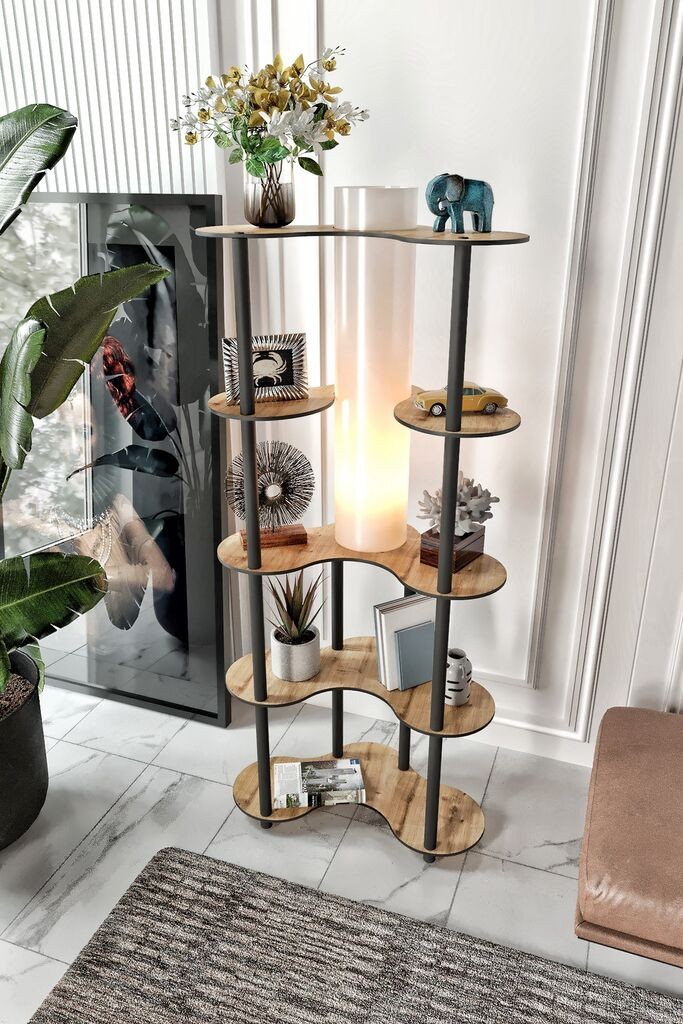 Opviq podna lampa KS-11111, orah