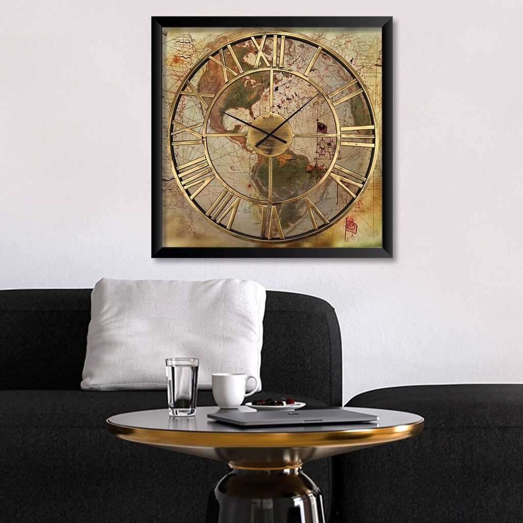 Wallity Dekorativni zidni sat STMDF202382, 45x45 cm