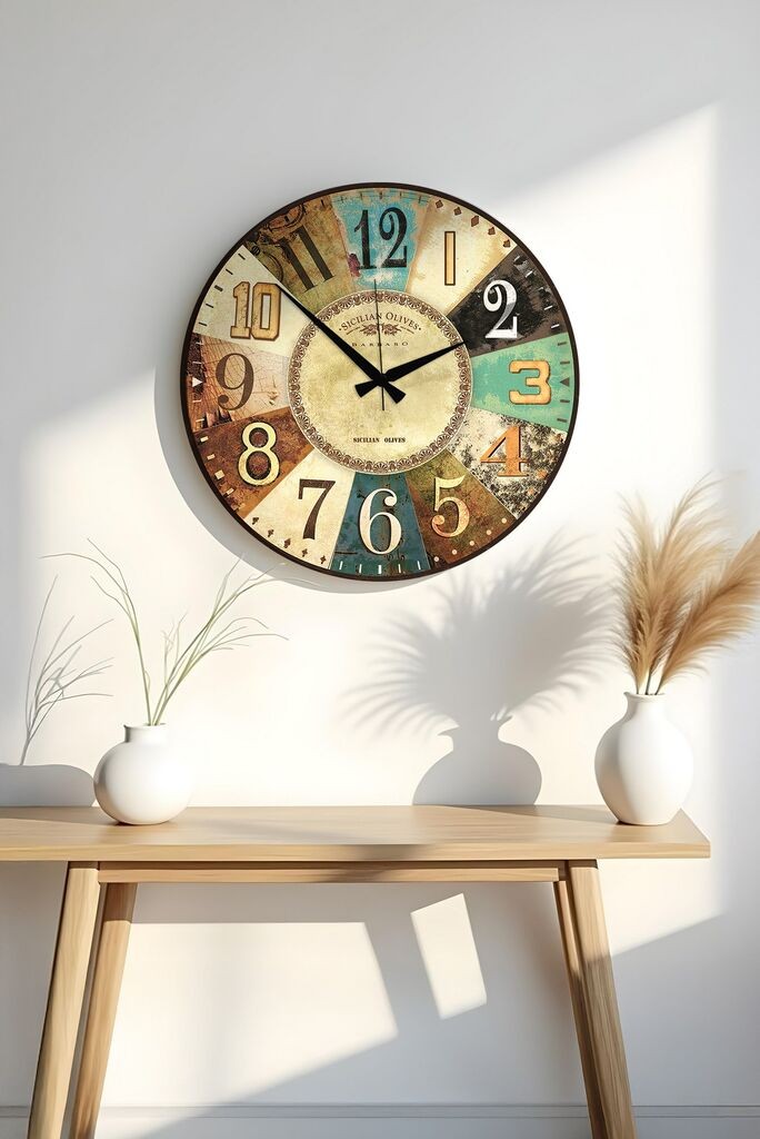 Wallity Dekorativni zidni sat Huhuas00038, 50x50 cm