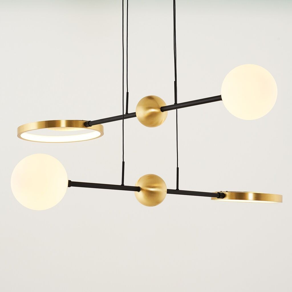 Opviq Luster L1224, crno-zlatna boja