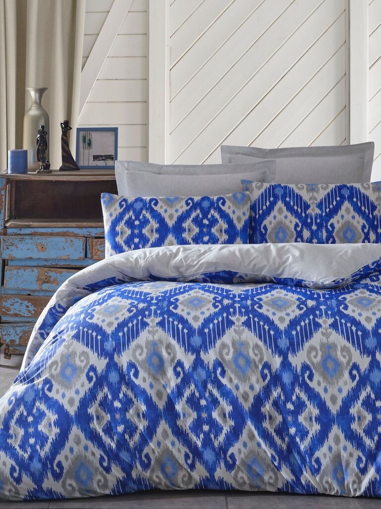 L'essentiel Maison set posteljine Stella, 200x220 cm, plava