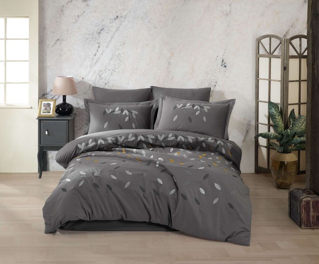 L'essentiel Maison set posteljine Lidia, 200x220 cm, siva