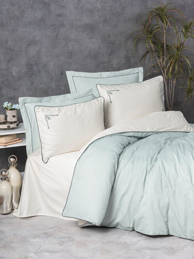 L'essentiel Maison Set posteljine Vanko, 260x280 cm, Svijetlo zelena