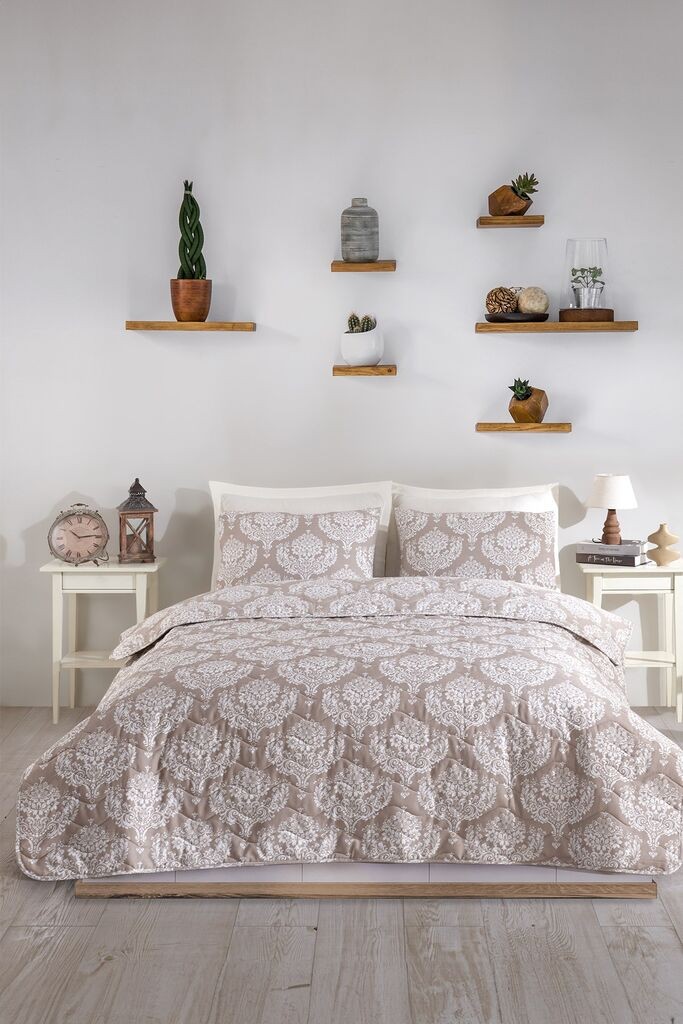 L'essentiel Maison set posteljine Post, 200x220 cm, smeđa