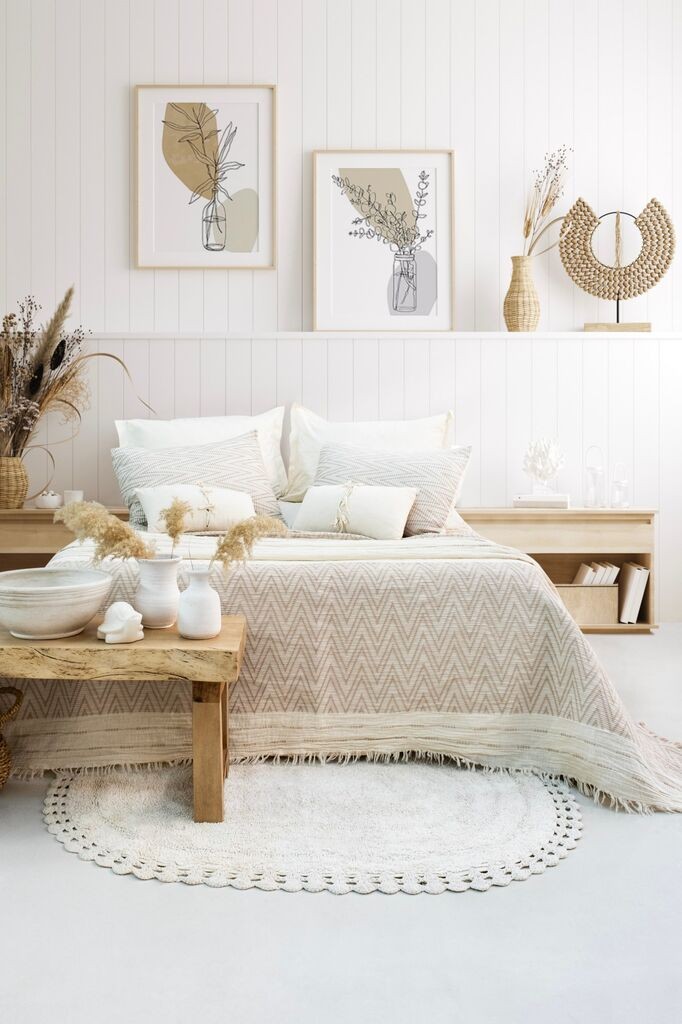 L'essentiel Maison set posteljine Milena, 240x260 cm, bež