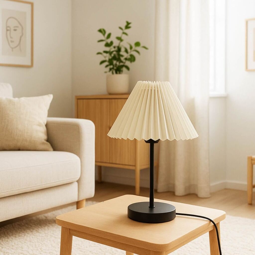 Opviq Stona lampa 241925, Krem