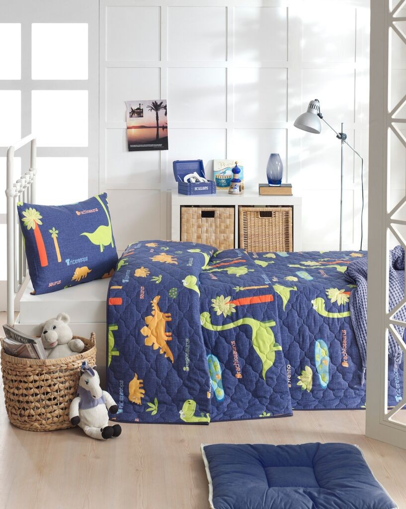 L'essentiel Maison set posteljine Dinolar, 160x220 cm, ljubičasta