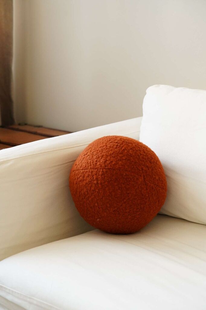 Aberto Design Dekorativni jastuk Teddy Top 20, 20x20x20 cm, Narandžasta