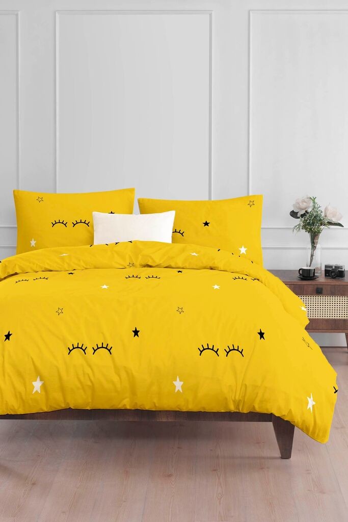 L'essentiel Maison Dide set posteljine, 140x200 cm, žuta