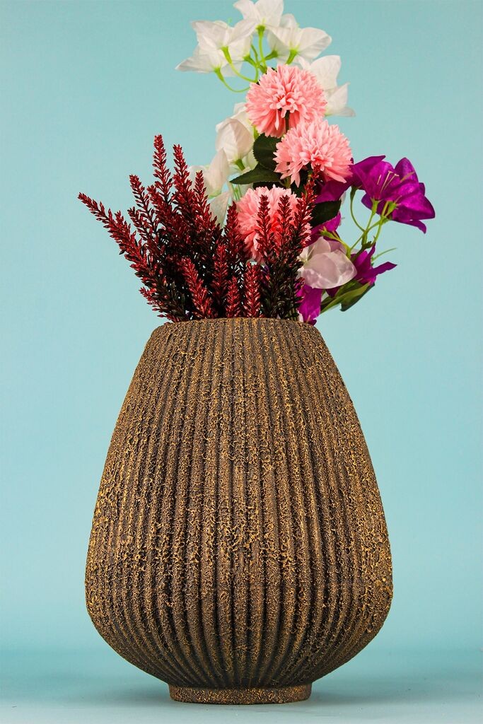 Aberto Design Dekorativna vaza BK019, Smeđa