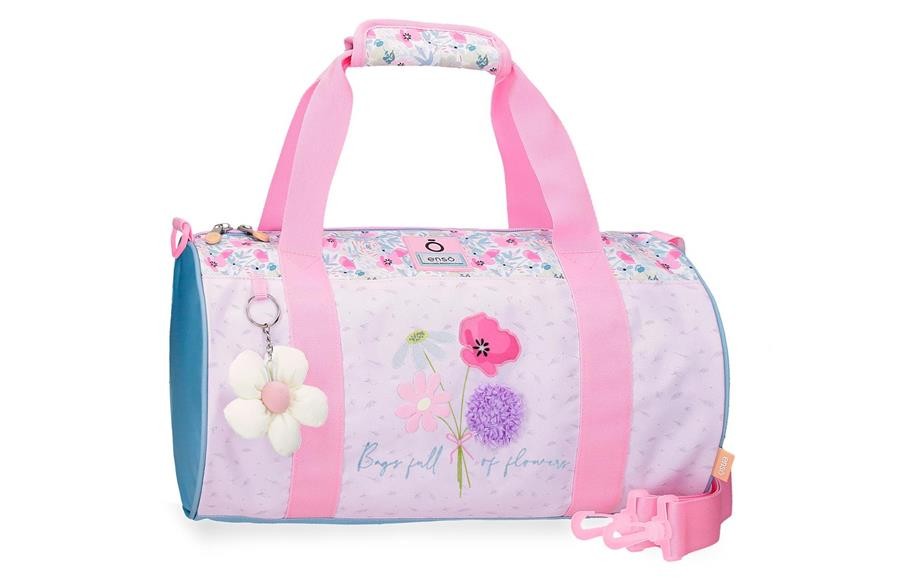 Enso Ženska torba putna Full of Flowers 9773021, 41 cm, Roze