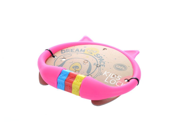 DLS Dječija Kid Brava za bicikle, 3 simbola, Roza