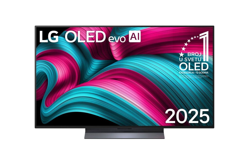LG TV OLED55C51LA 55", 4K OLED evo, 120 Hz, Smart TV, Crni