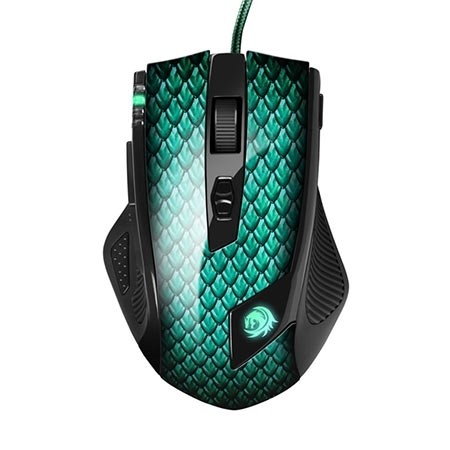 Sharkoon Miš  gaming Drakonia Mouse LAS U, laserski, 5000 dpi, 11 buttons, USB, Crna