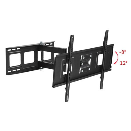 GNC Zidni nosač  PSW881, 32"-65", 40kg, VESA 600x400, nagib -8 do 12 stepeni, Crni