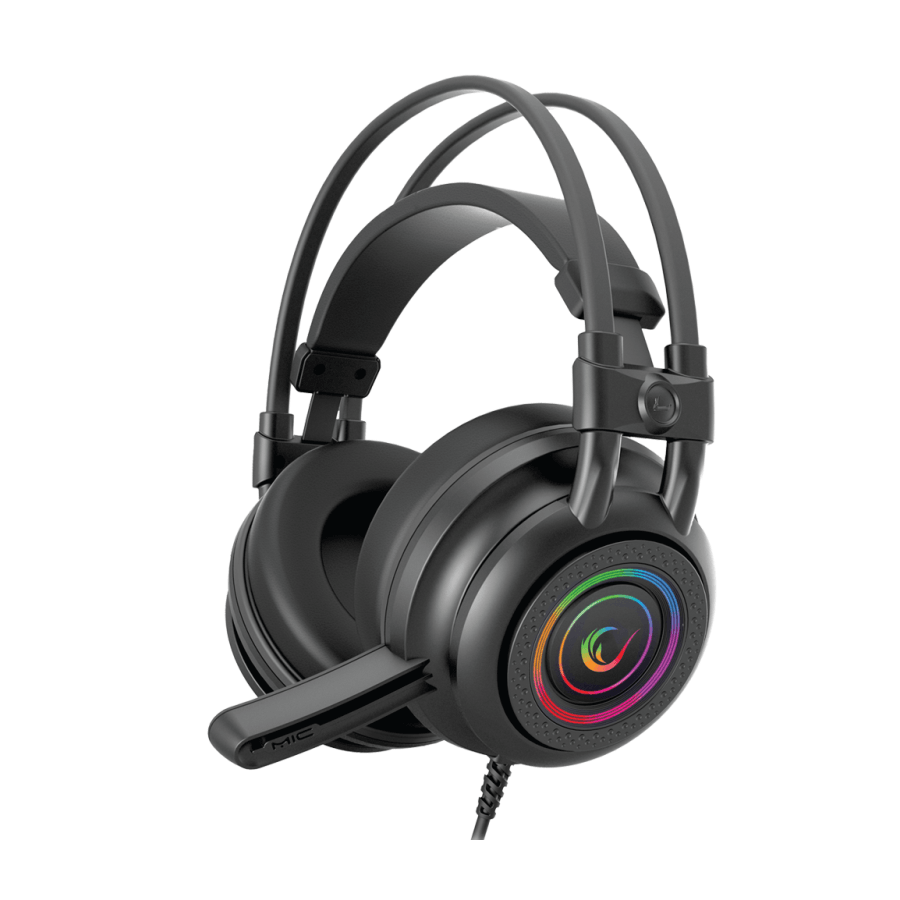 RAMPAGE Slušalice sa mikrofonom gaming, Crna