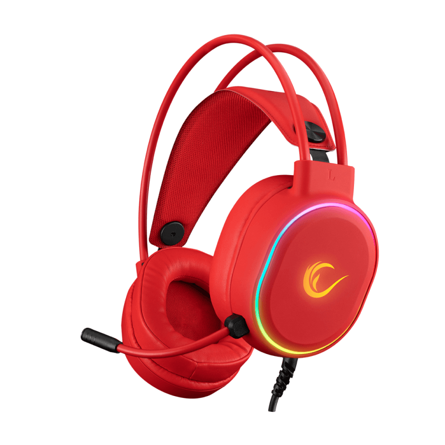 Rampage Slušalice sa mikrofonom gaming,  7.1, PC/PS4/PS5, USB, Crvene