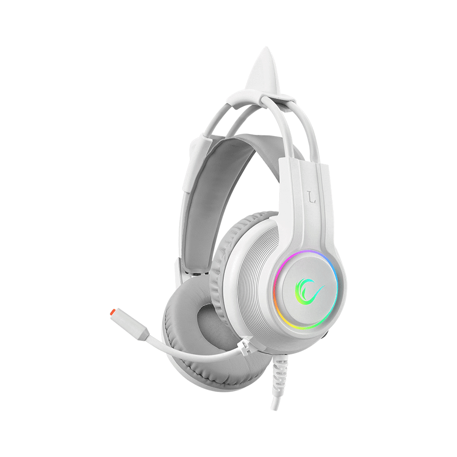 Rampage Slušalice sa mikrofonom gaming RM-K91 X-CATTY, Bijele