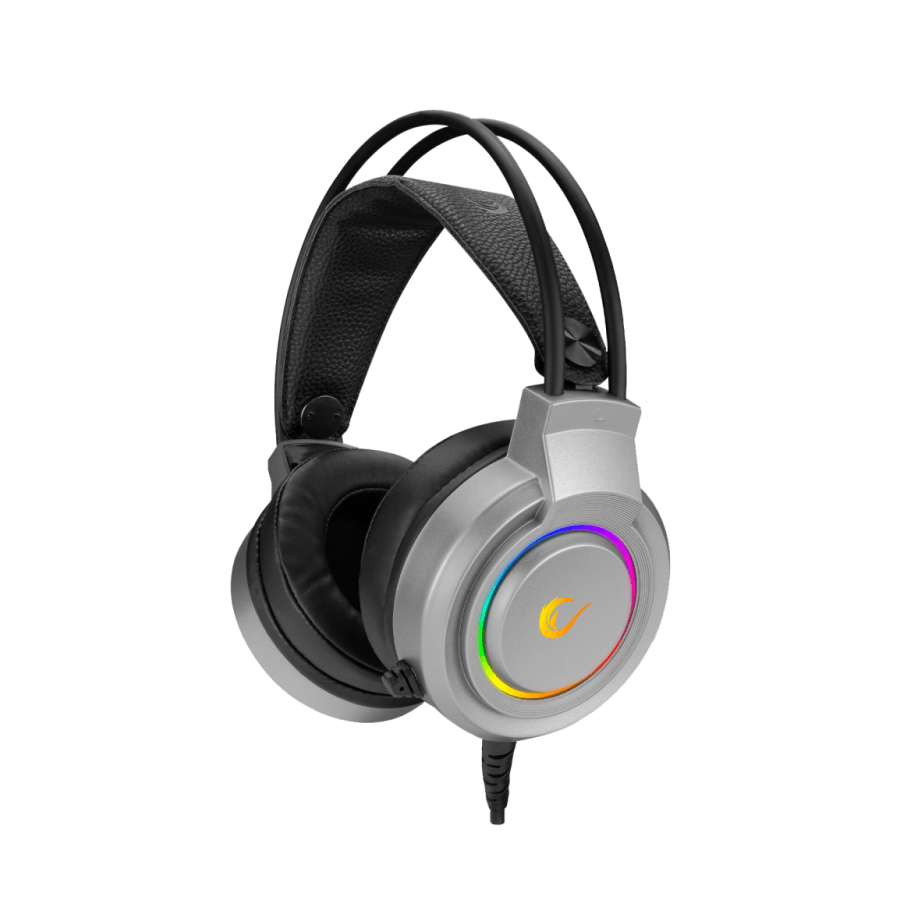 Rampage Slušalice sa mikrofonom gaming  RM-X5 AIRS RGB, gray, CMEDIA, USB, Siva