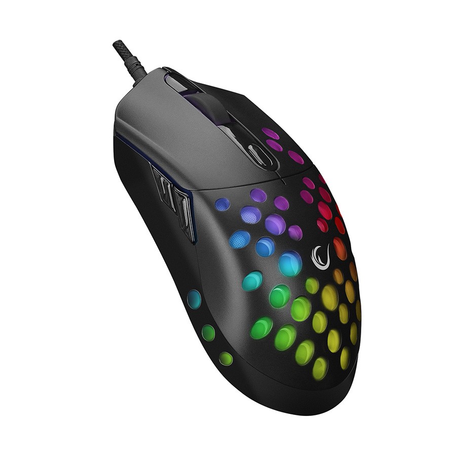 Rampage Miš gaming  SMX-R66 ROCKET Ultra Light,  RGB LED, 12000dpi, Crni