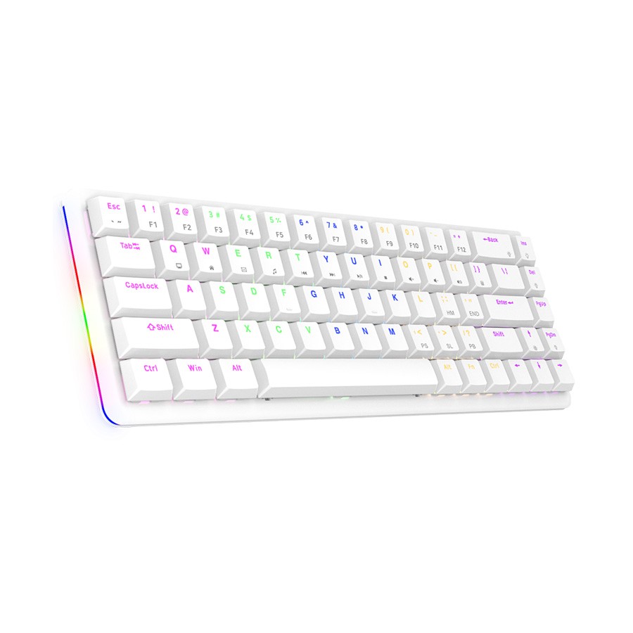 RAMPAGE Tastatura gaming Mechanical, Low Profile, blue switch, US Layout, Rainbow
