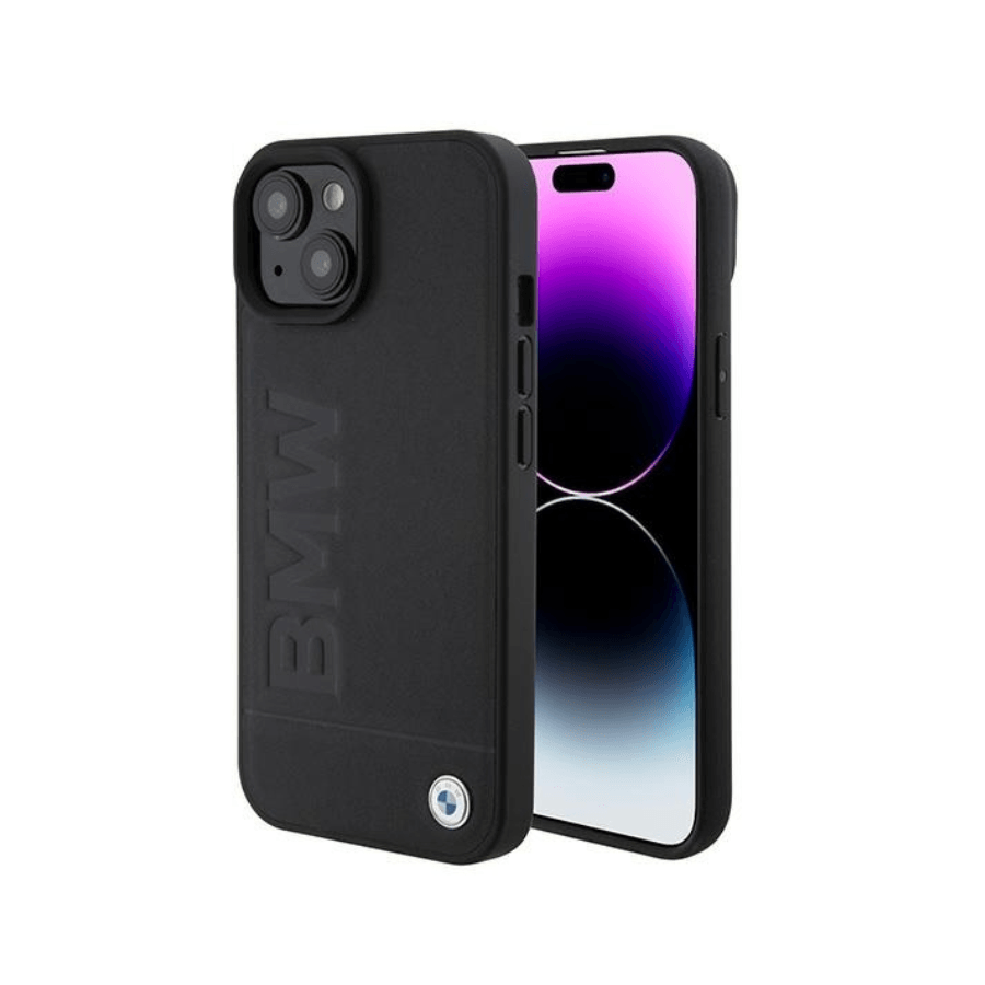 Originalna torbica BMW Magsafe Signature logo Imprint  BMHMP15SSLLBK za Iphone 15, Crna