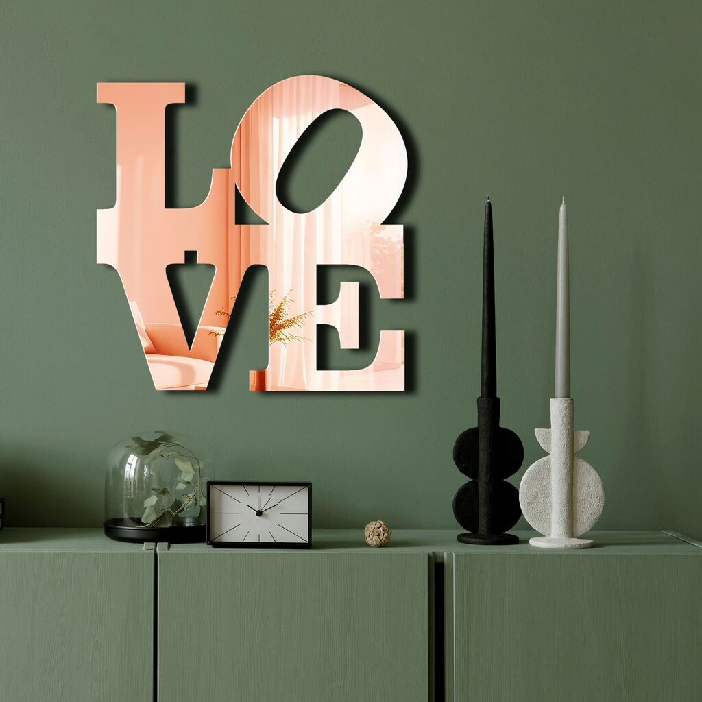 Wallity Ogledalo Ozgl506, 47x48 cm, Rose-gold