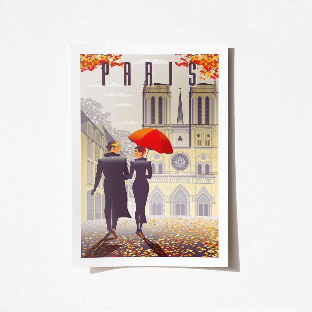 Wallity poster Pariz-1965, 21x29,7 cm