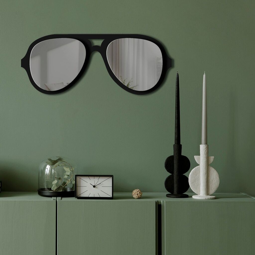 Zidno ogledalo Ozgl508, 70x28 cm, Siva