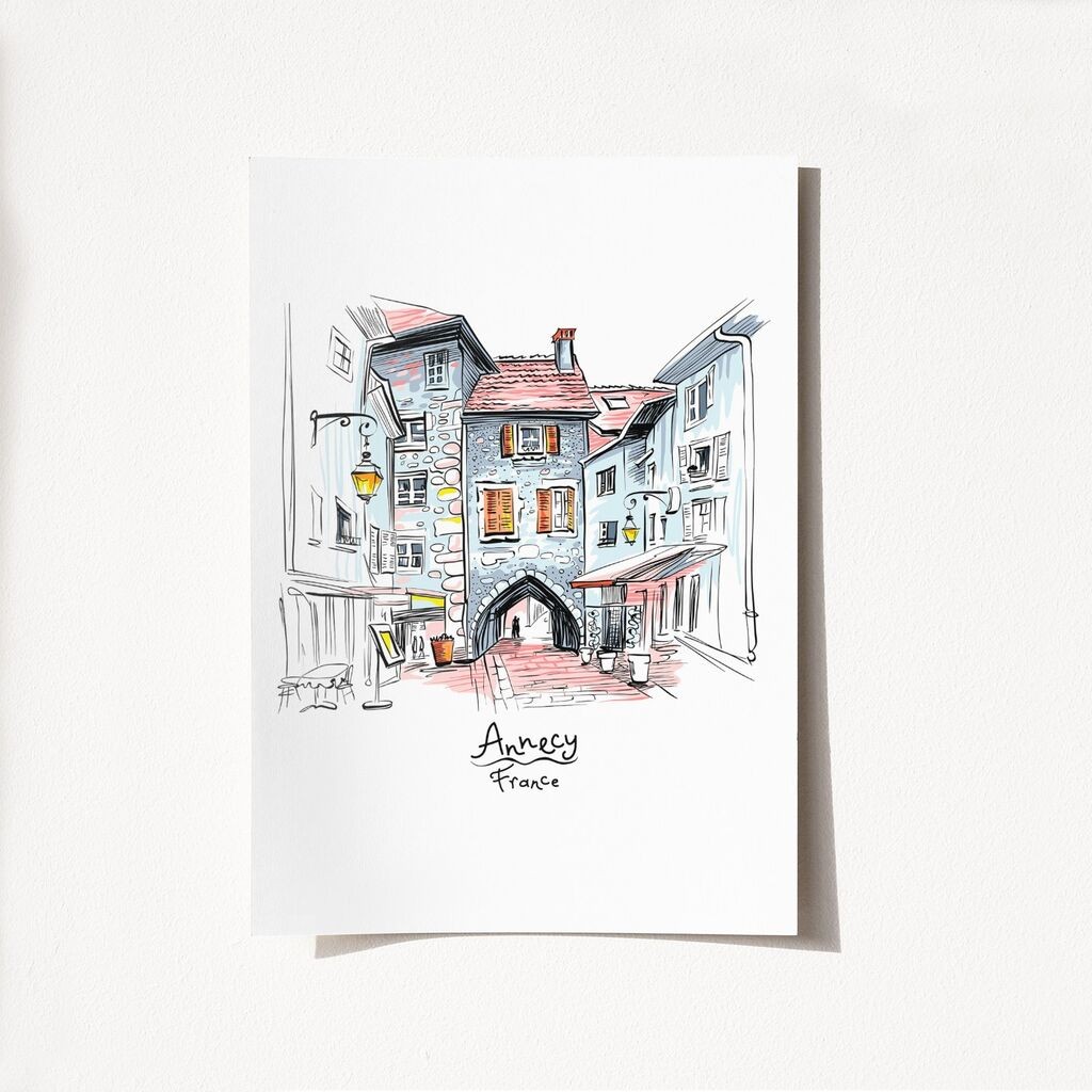 Poster Wallity Annecy Francuska-2031, 21x29,7 cm