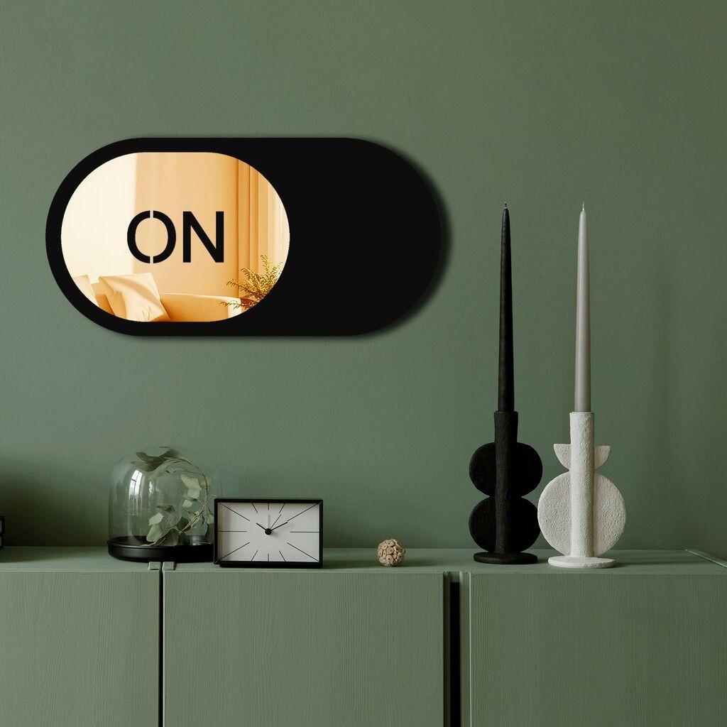 Zidno ogledalo Ozgl510, 60x30 cm, zlatna boja