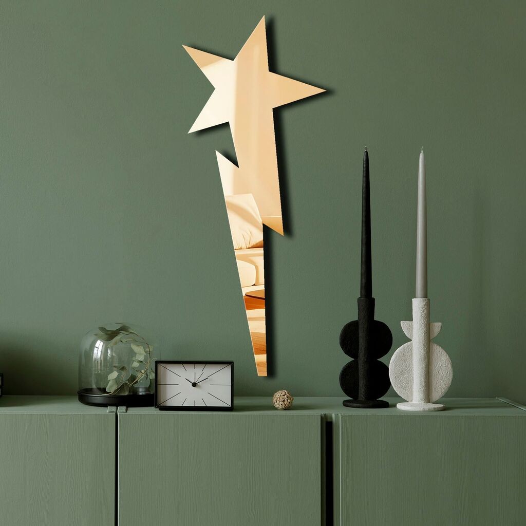 Zidno ogledalo Ozgl521, 24x60 cm, zlatna boja