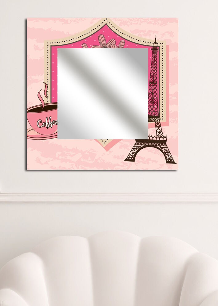 Zidno ogledalo MA-8, 50x50 cm, šareno