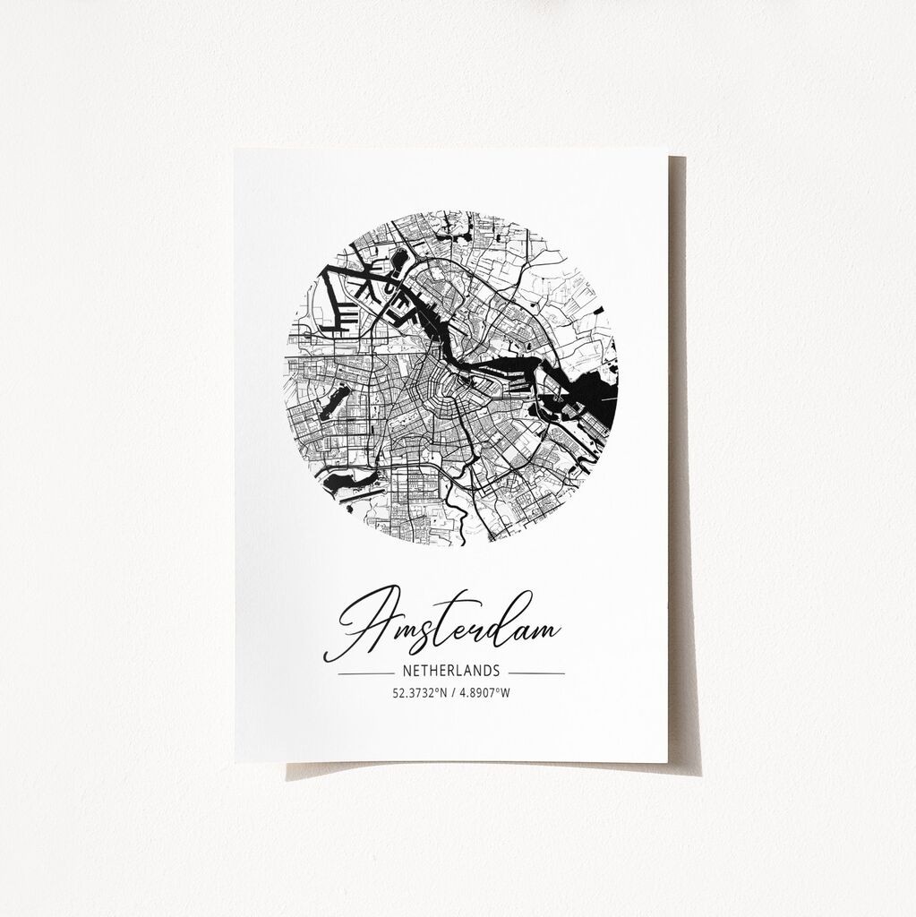 Poster Wallity Amsterdam-2065, 21x29,7 cm