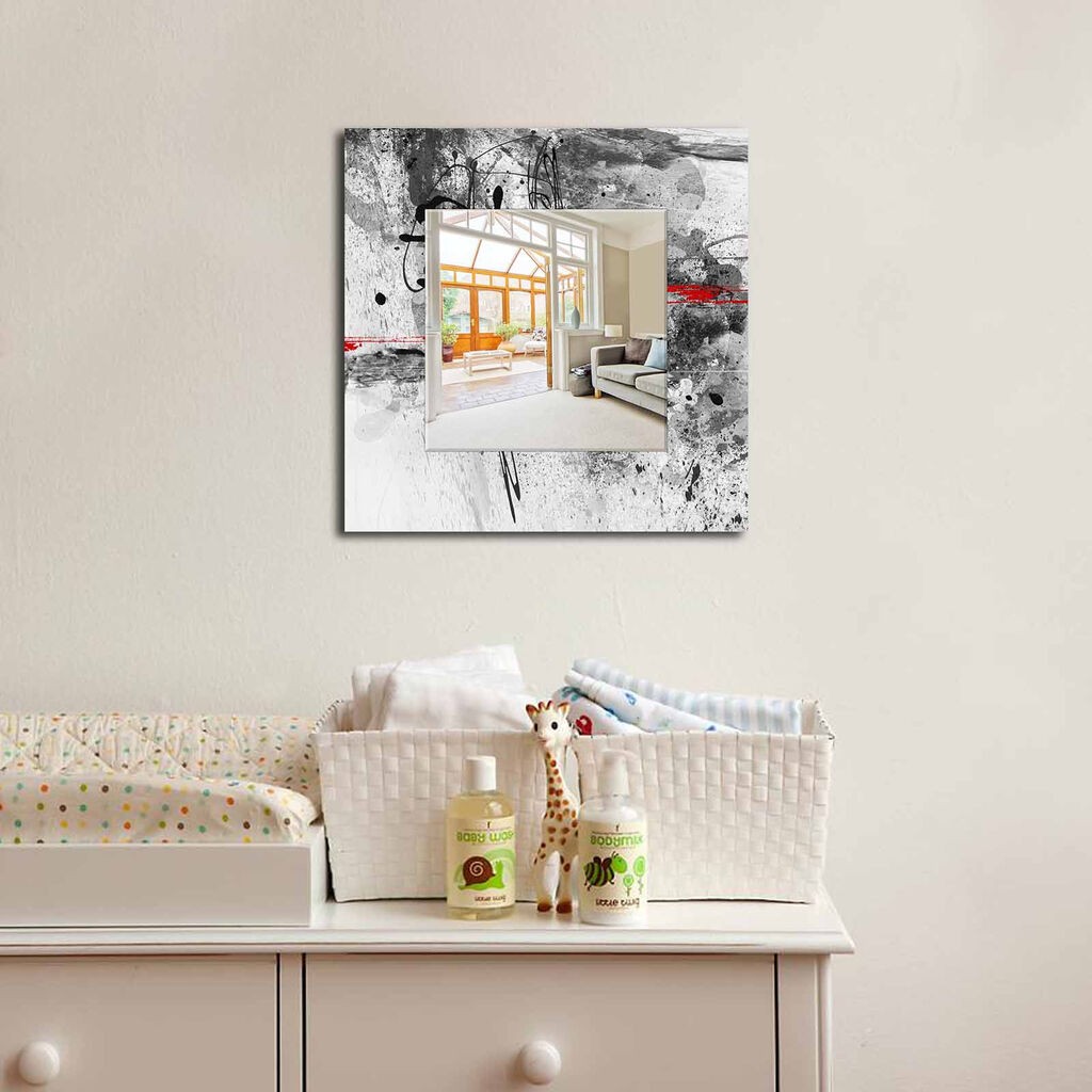 Zidno ogledalo MA-39, 50x50 cm, šareno