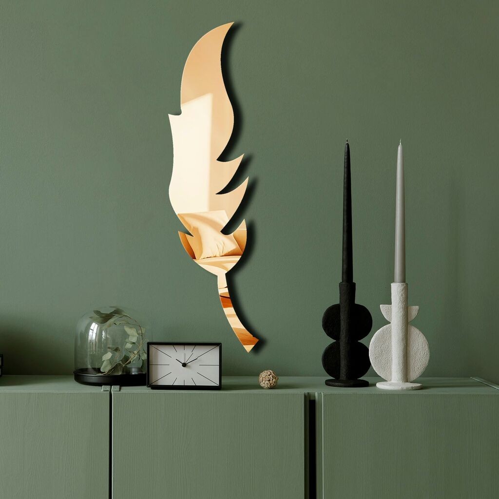 Ogledalo Wallity Ozgl524, 18x65 cm, zlatna boja