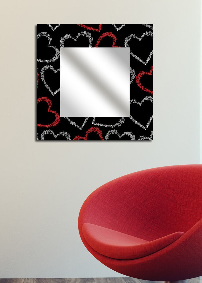 Zidno ogledalo MA-18, 50x50 cm, šareno