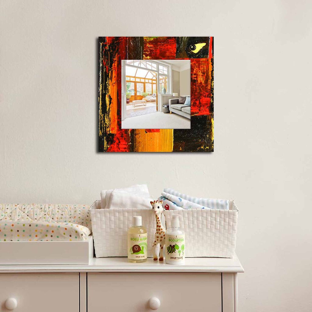 Zidno ogledalo MA-26, 50x50 cm, šareno