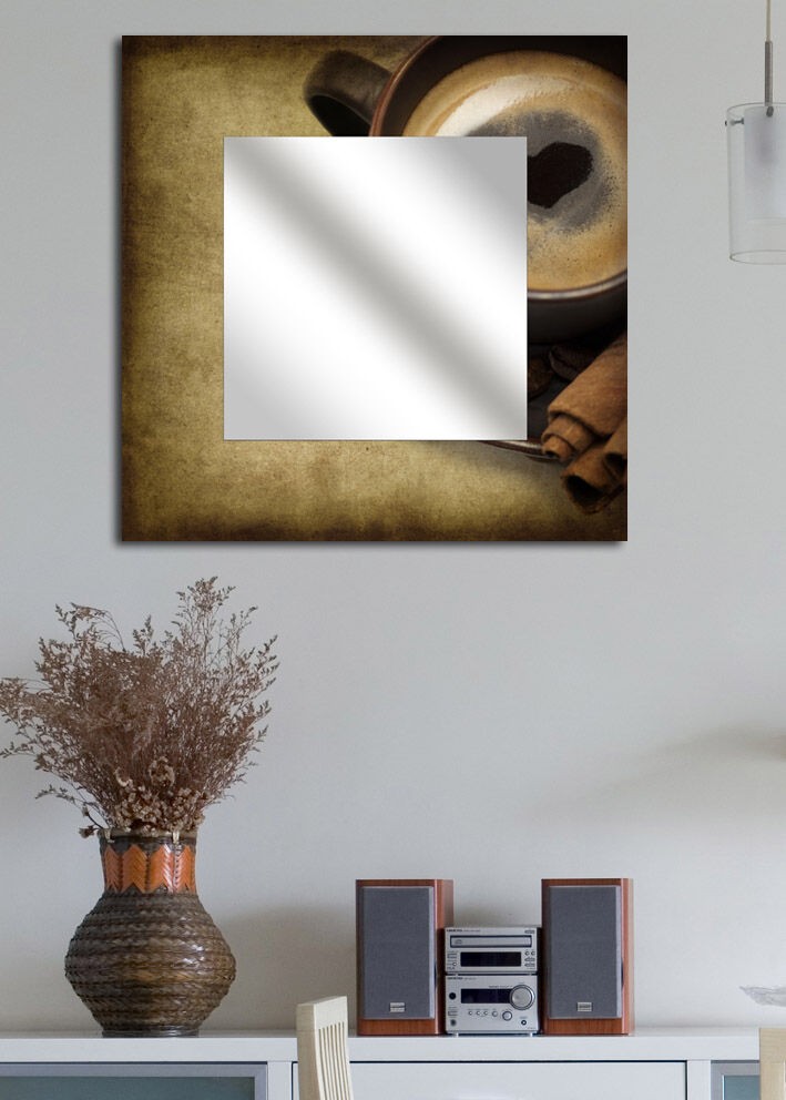 Zidno ogledalo MA-37, 50x50 cm, šareno