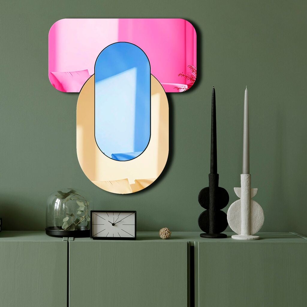 Ogledalo Wallity Ozgl519, 40x48 cm, Šareno