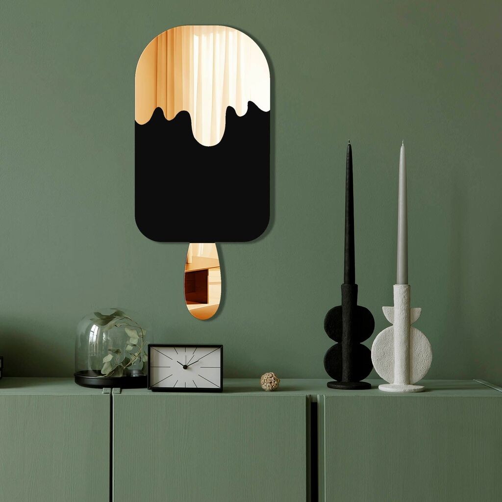 Ogledalo Wallity Ozgl518, 27x60 cm, Zlatna boja